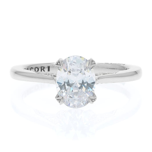 Tacori 18k Gold Simply Tacori Oval Diamond Hidden Halo Engagement Ring
