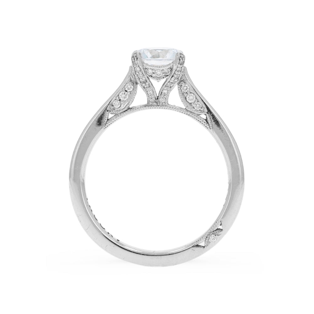 Tacori 18k Gold Simply Tacori Round Diamond Hidden Halo Engagement Ring