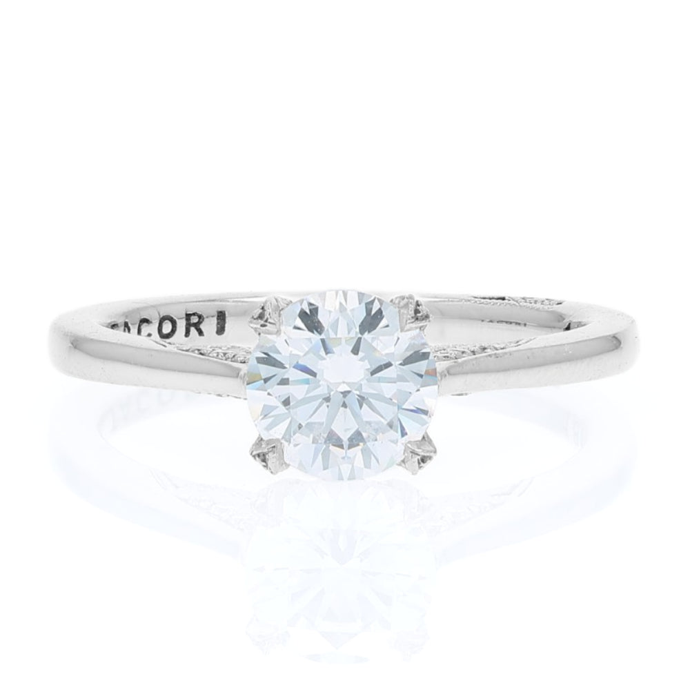 Tacori 18k Gold Simply Tacori Round Diamond Hidden Halo Engagement Ring