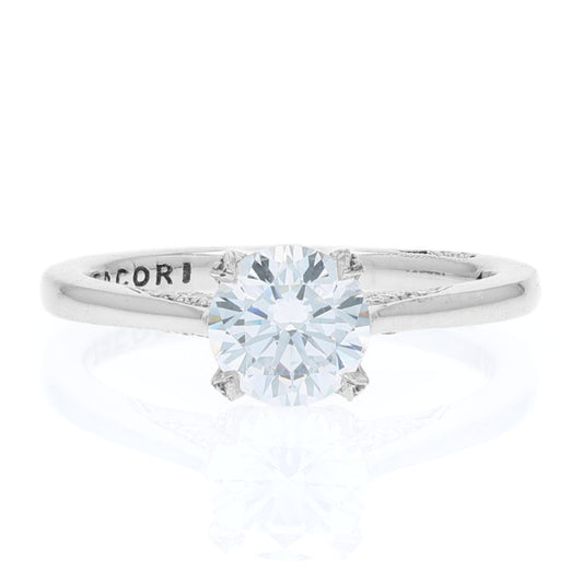 Tacori 18k Gold Simply Tacori Round Diamond Hidden Halo Engagement Ring