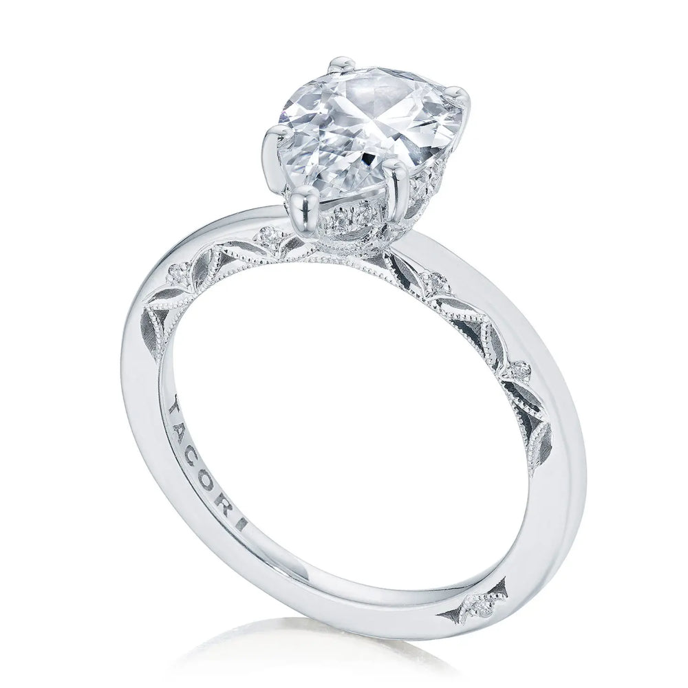 Tacori Dantela Pear Solitaire Engagement Ring