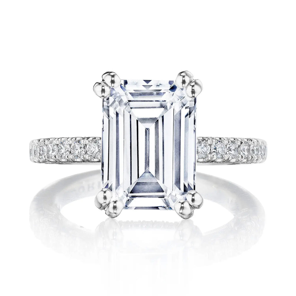 Tacori Dantela Emerald Solitaire Engagement Ring