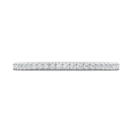 Tacori 18k Lunetta Crescent French Pavé Diamond Wedding Band