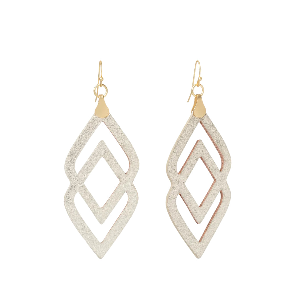 Spartina Deco Drama Leather Earrings