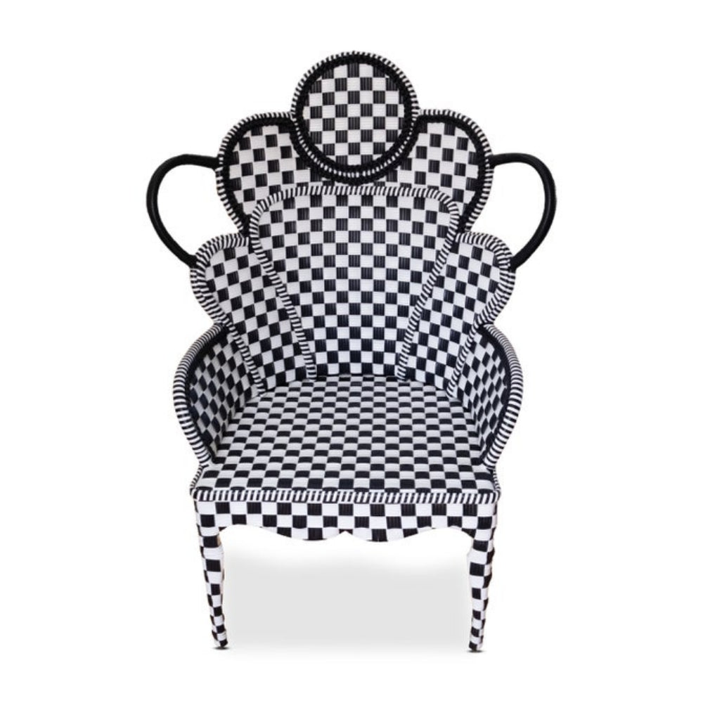 MacKenzie Childs Gambit Check Outdoor Wing Chair - Online Only – Smyth ...