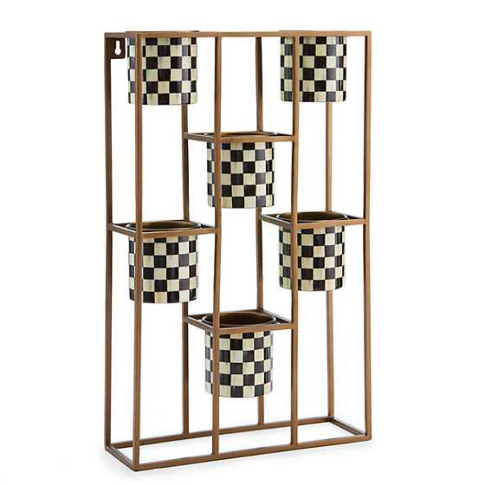 MacKenzie-Childs Courtly Check Large Hanging Plant Stand *In-Store Pickup Only*