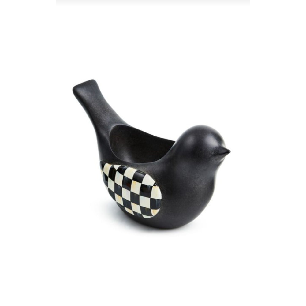 MacKenzie-Childs Courtly Check Birdy Planter