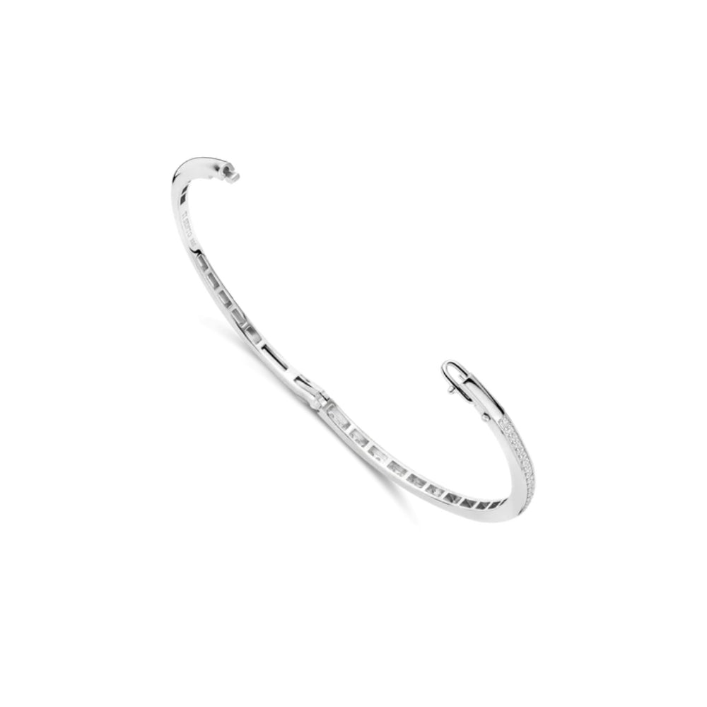 Ti Sento Sterling Silver Bangle Bracelet with Zirconia