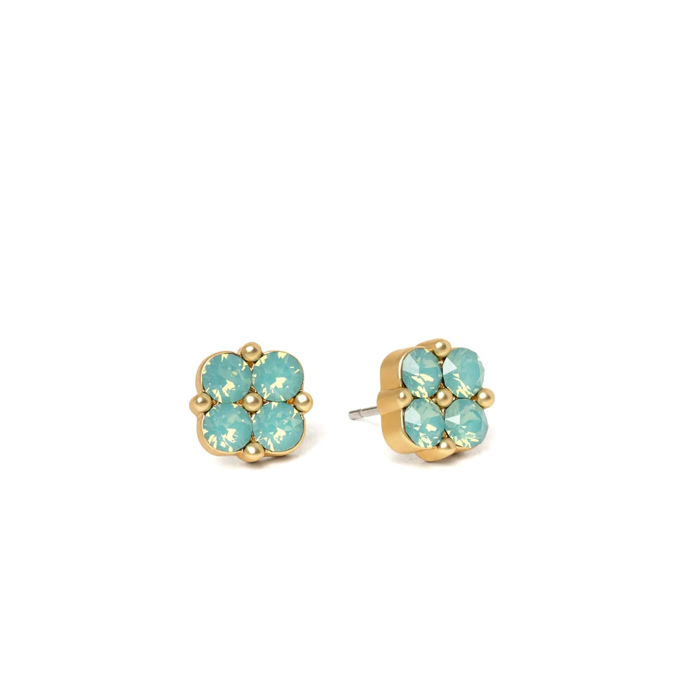 Spartina Sea La Vie Stud Earrings Blessed/Seafoam Clover
