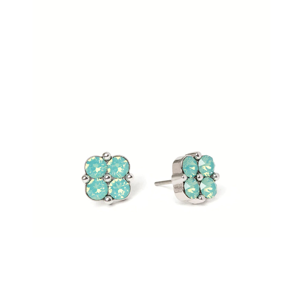 Spartina Sea La Vie Stud Earrings Blessed/Seafoam Clover