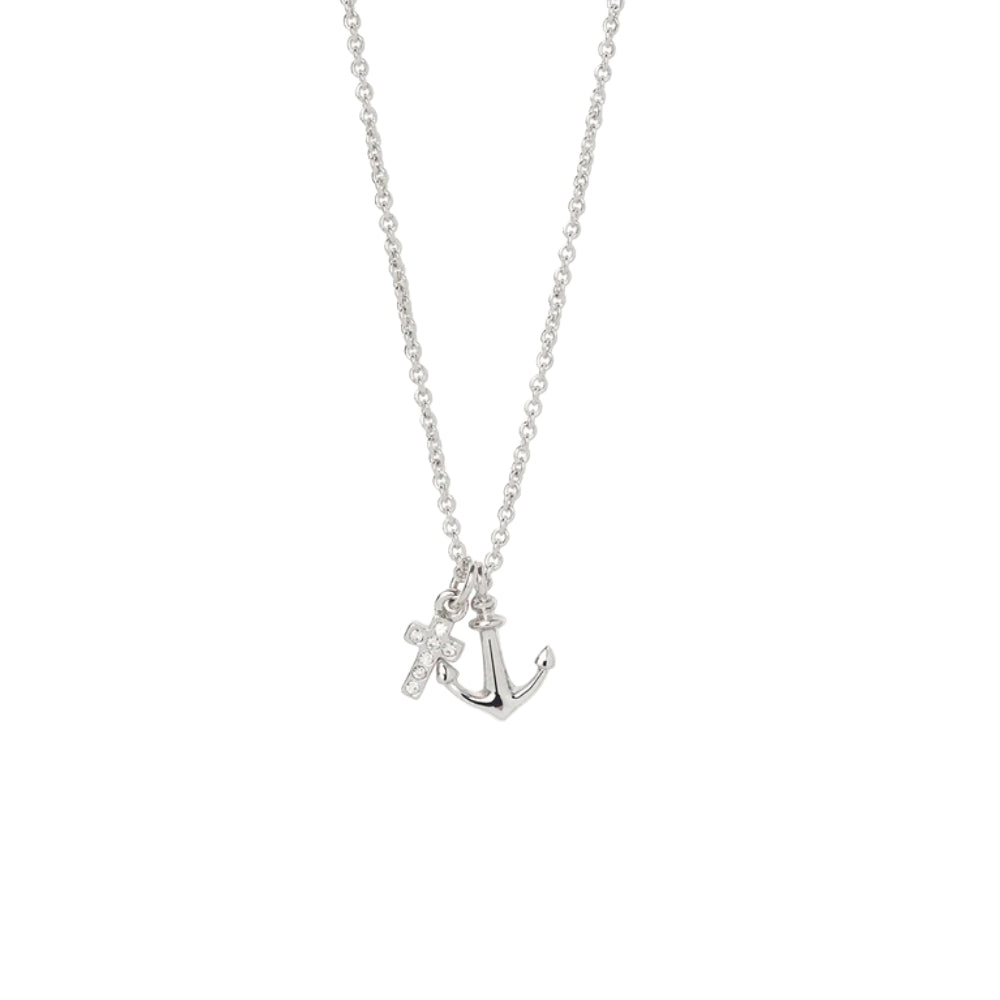 Sea La Vie Necklace - It Is Well/Cross Anchor