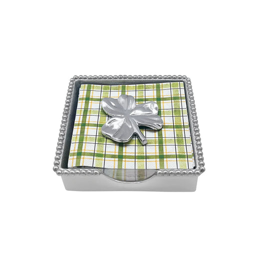 Mariposa Shamrock Beaded Napkin Box Set