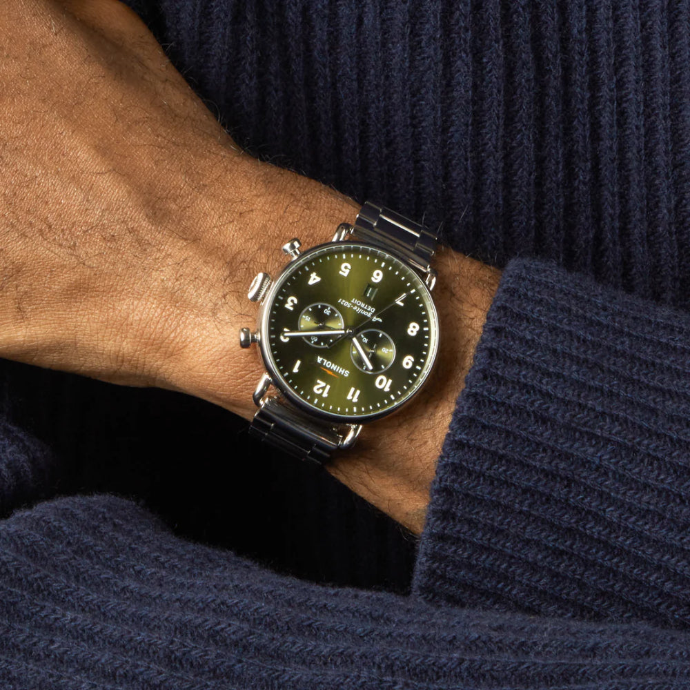 Shinola Canfield 43mm Quartz Chronograph Watch