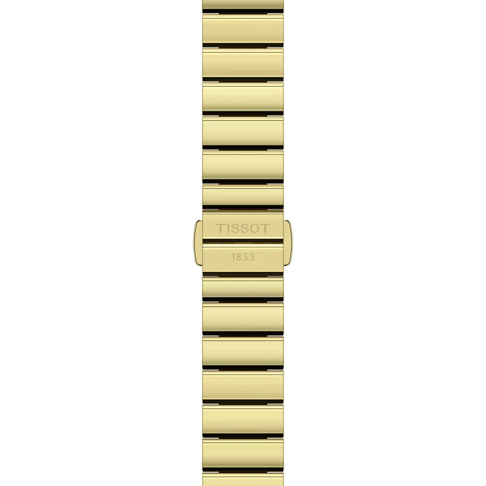 Tissot SRV 30mm Gold-Tone Quartz Watch with Mother of Pearl Dial