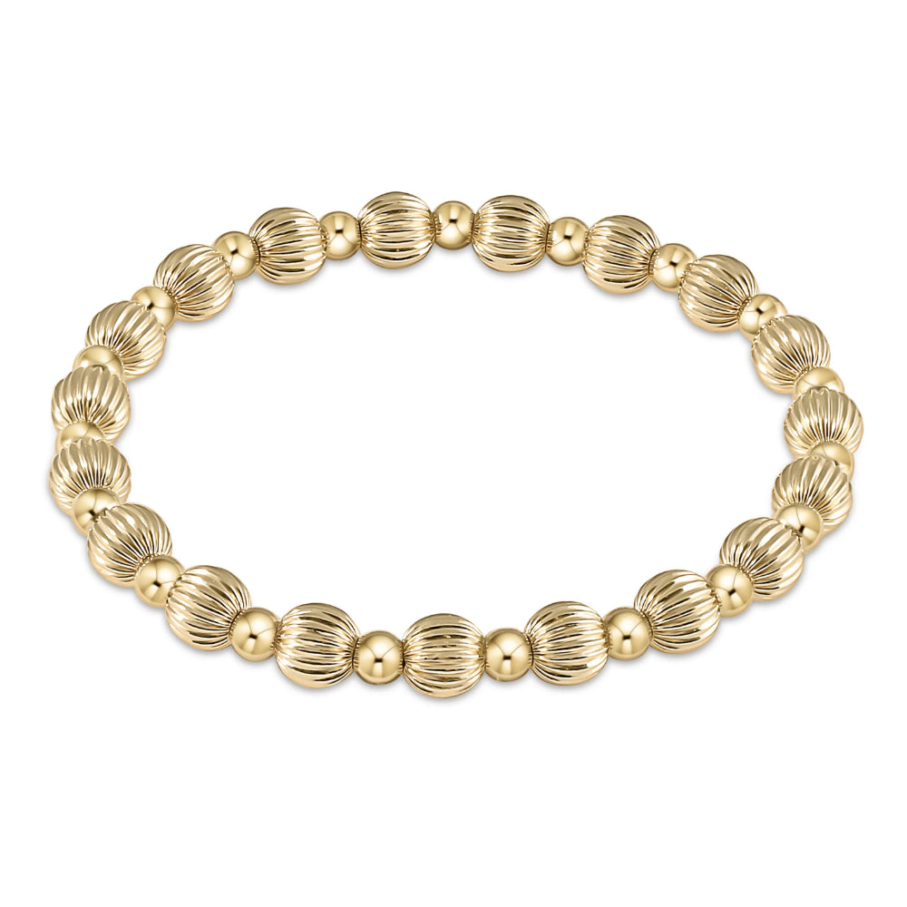 enewton Dignity Grateful Pattern Bead Bracelet - Gold