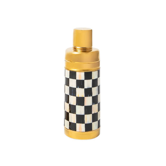 MacKenzie-Childs Courtly Check 3260 Gold Cocktail Shaker