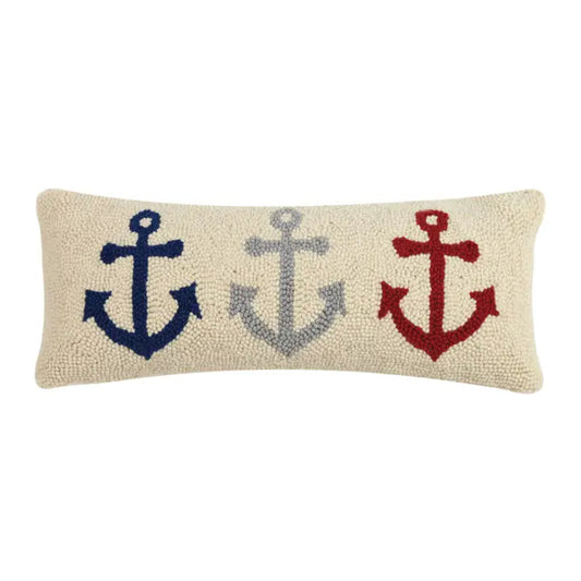 Peking Handicraft Anchor Trio Hook Pillow