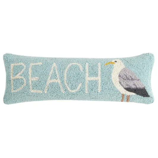 Peking Handicraft Beach and Seagull Hook Pillow