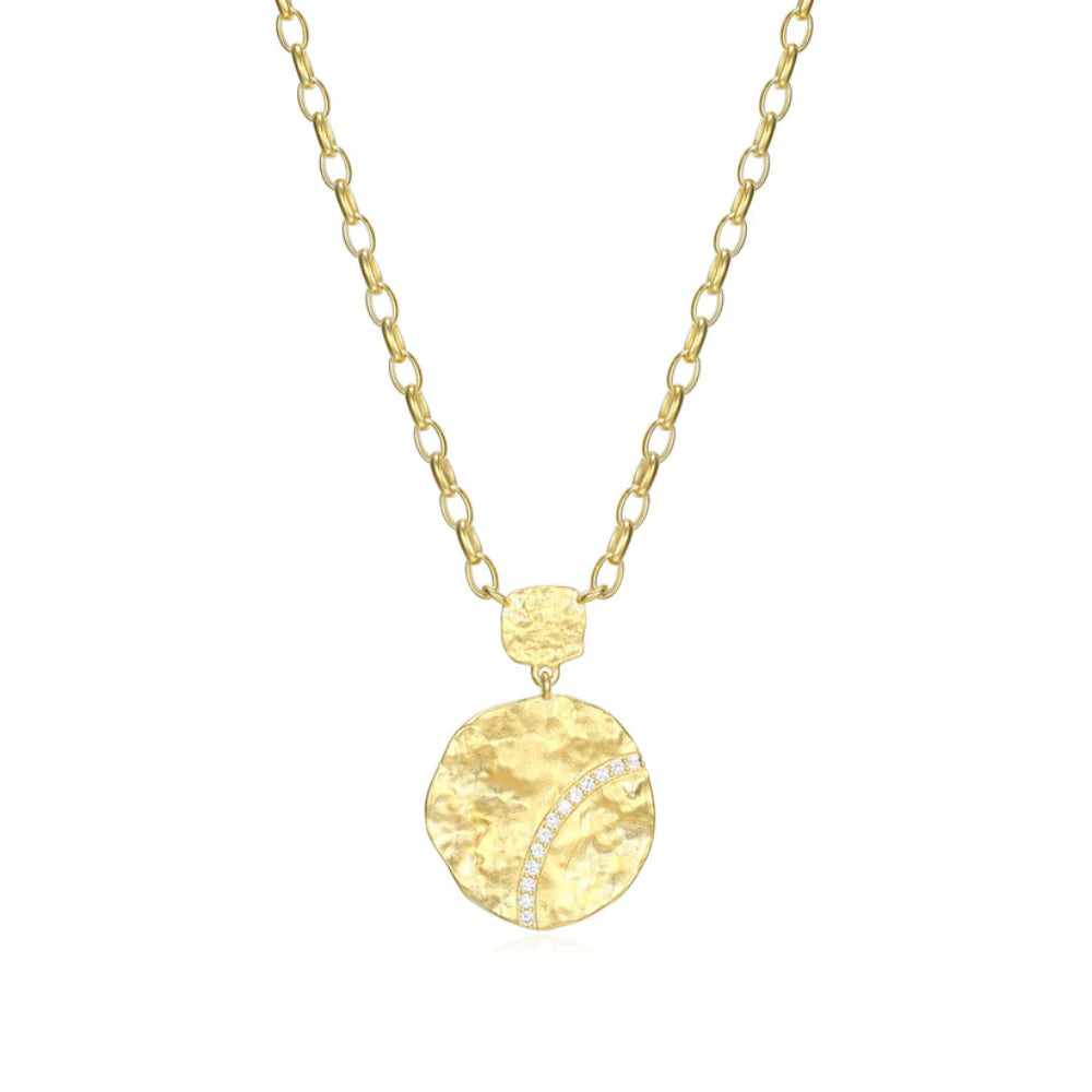 Elle Galaxy Collection Hammered Pendant Necklace