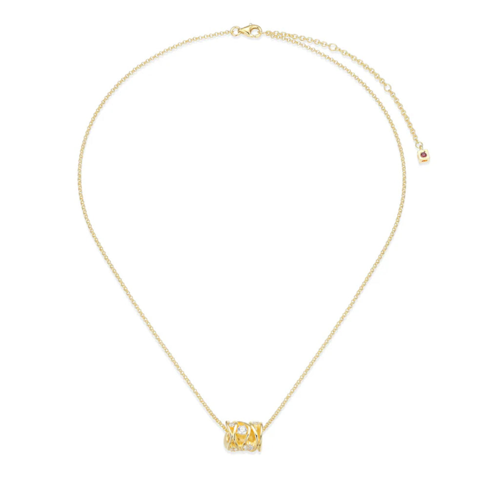 Elle Between Collection Gold-Tone Rondelle Necklace