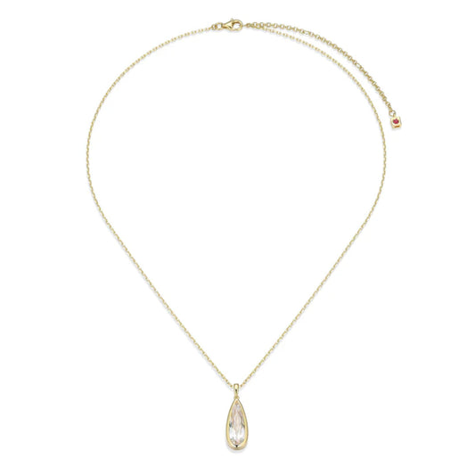 Elle Lustre Collection Teardrop Pendant Necklace