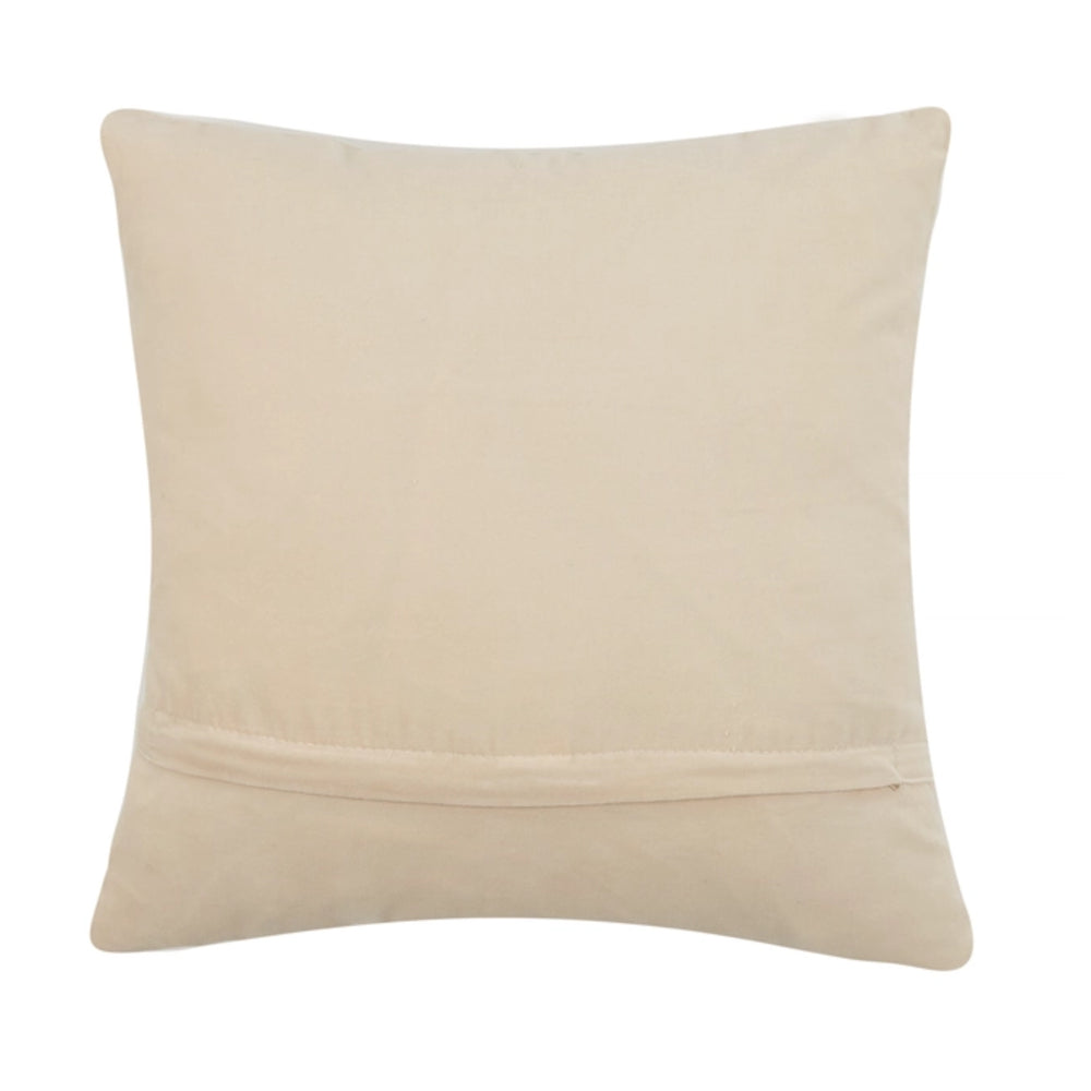 Beige pillow back on a white background.