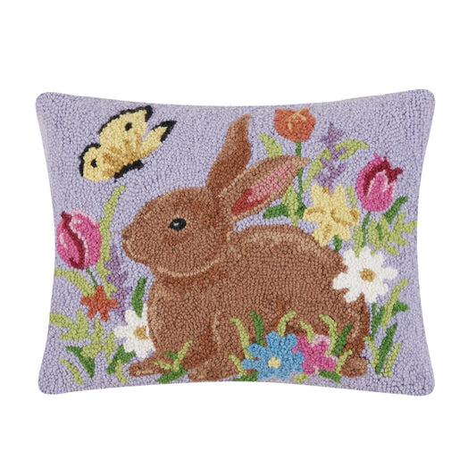 Lavender Bunny Hook Pillow