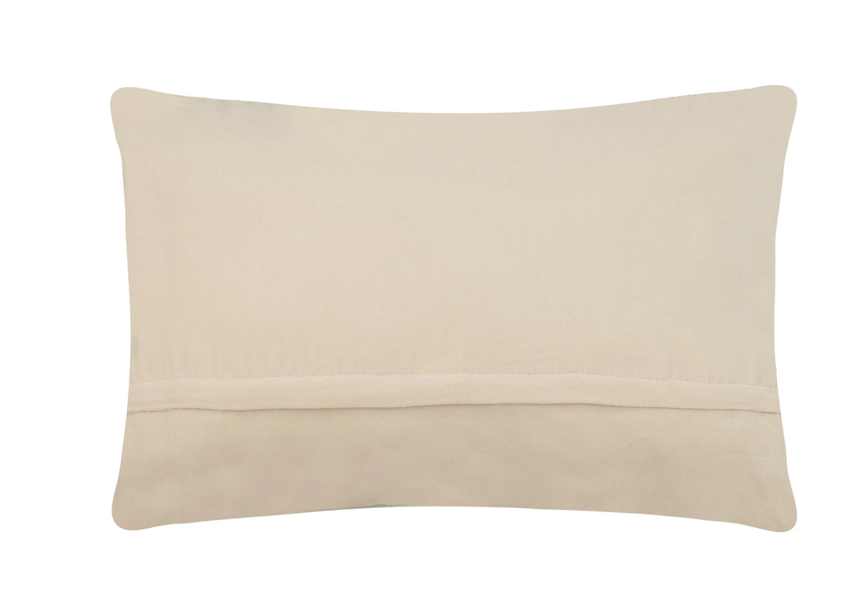 Backview of a pillow on a white background. 
