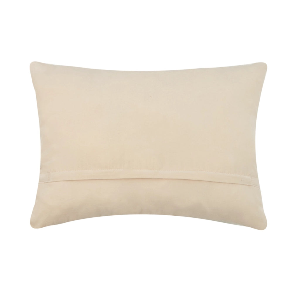 Beige pillow on a white background
