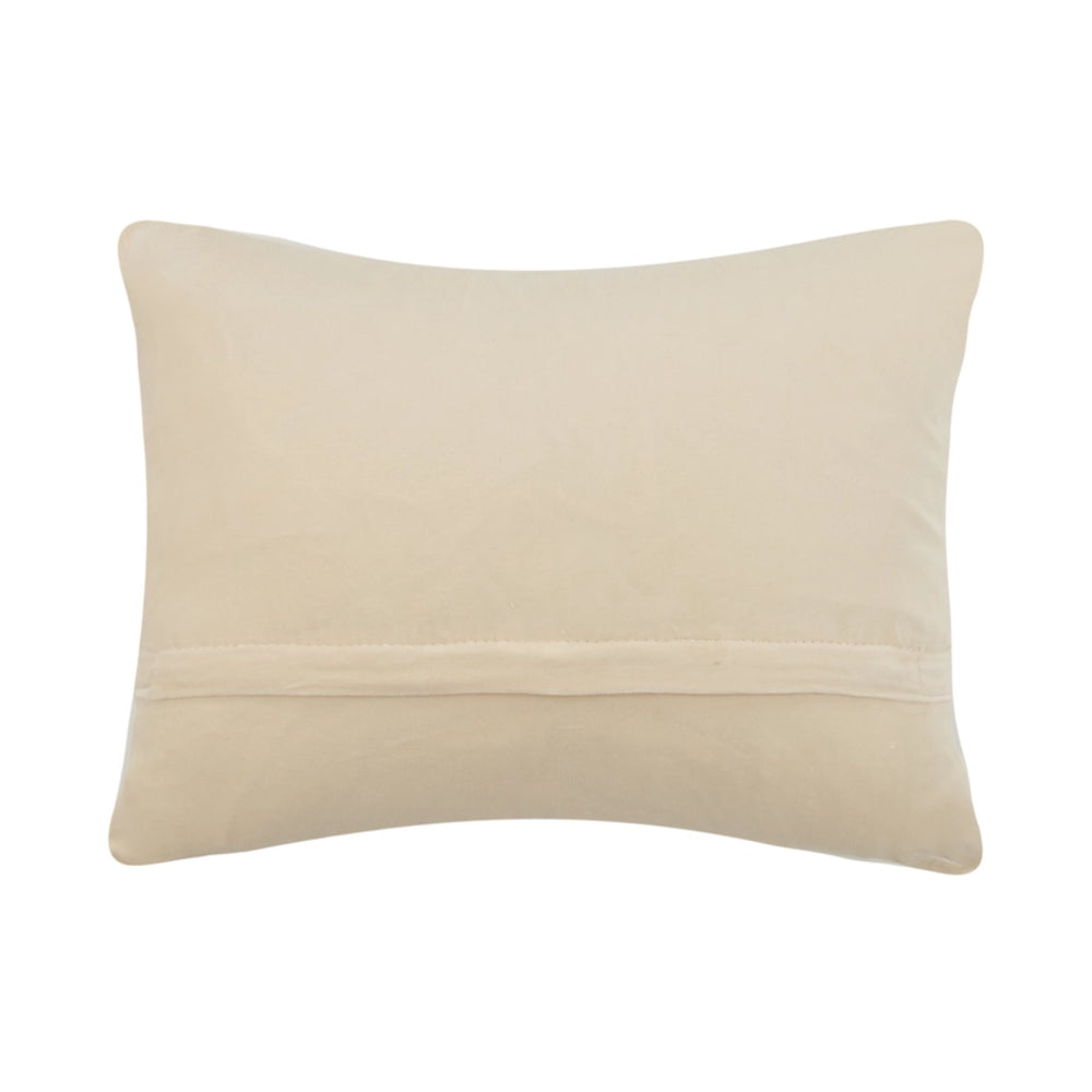 Beige pillow on a white background