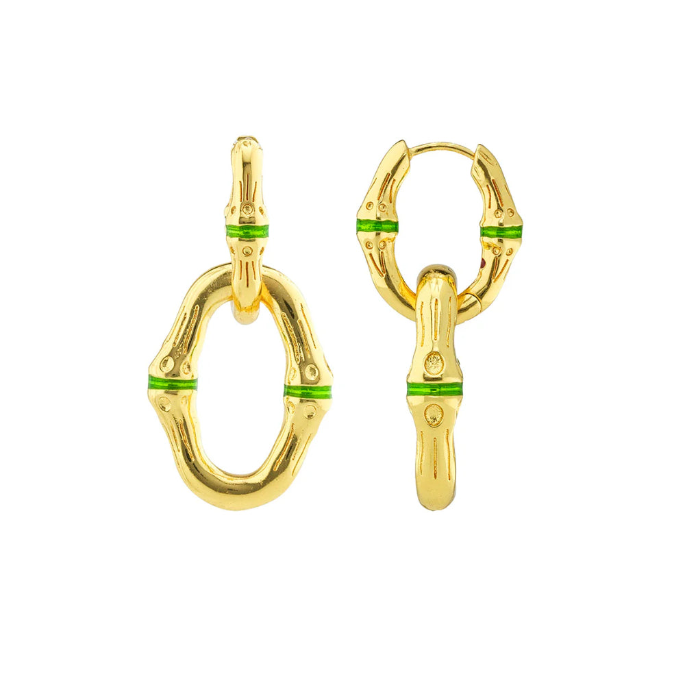 Capucine De Wulf Bangkok Bamboo Link Earrings