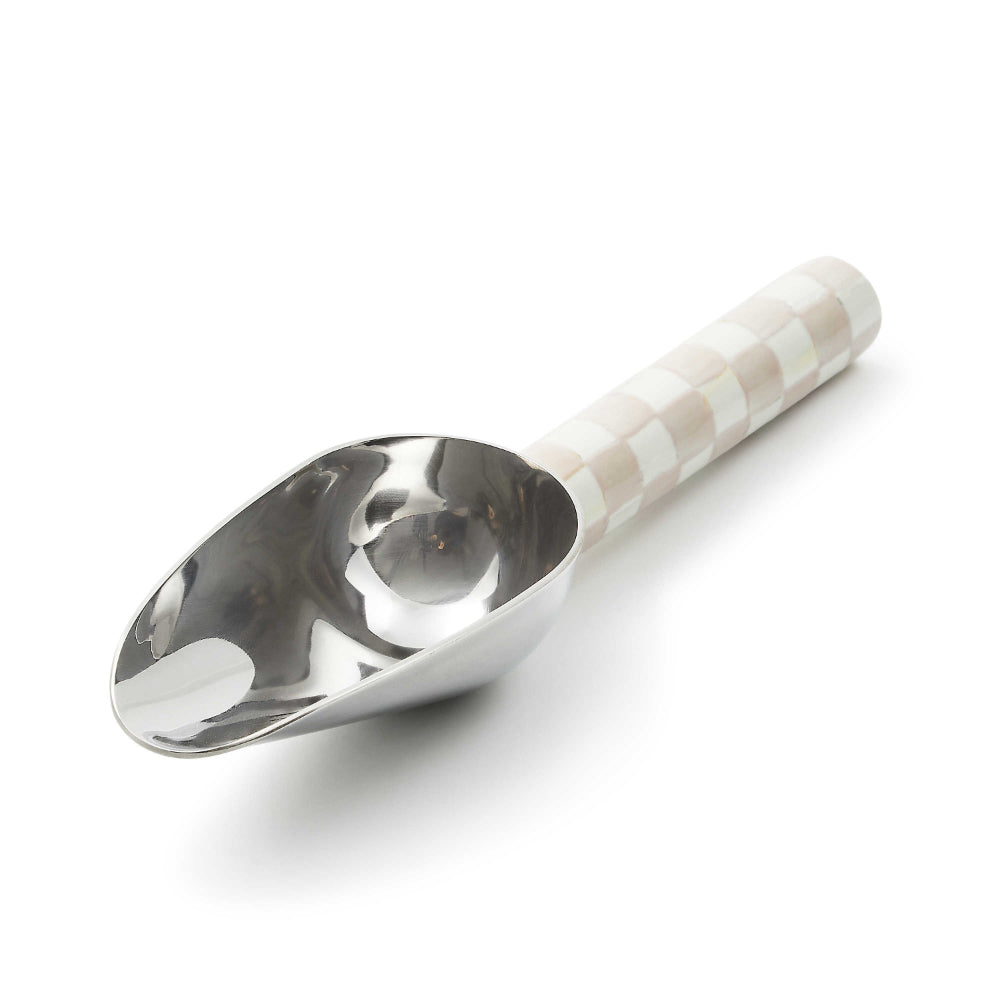 MacKenzie-Childs Mocha Check Enamel Scoop - Small