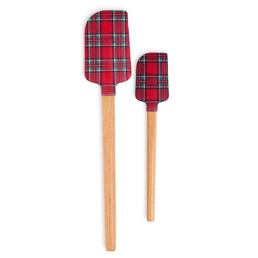 Mackenzie-Childs Tartan Red Spatula - Set of 2