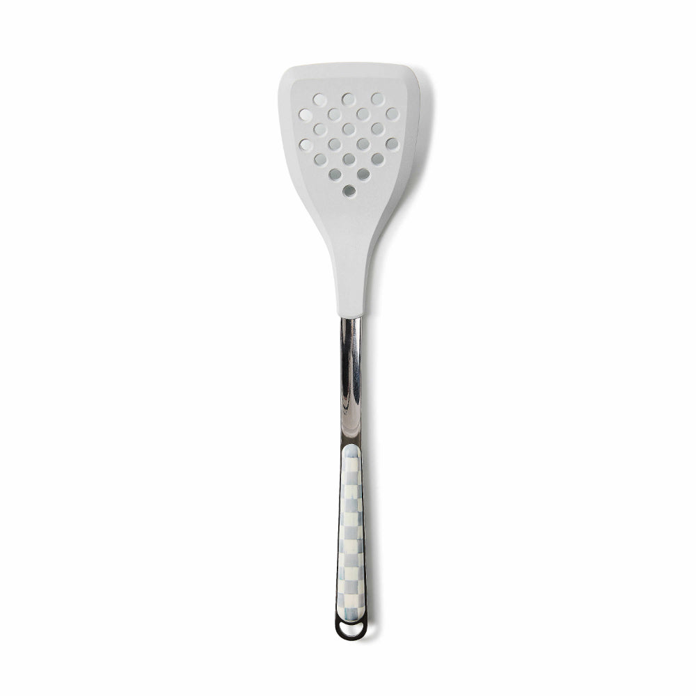 Mackenzie-Childs Sterling Check Slotted Spatula