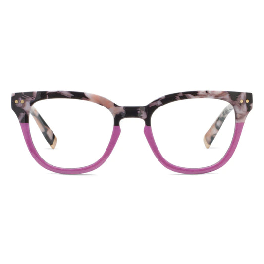 Peepers Blue Light Readers Faye - Black Marble/Pink