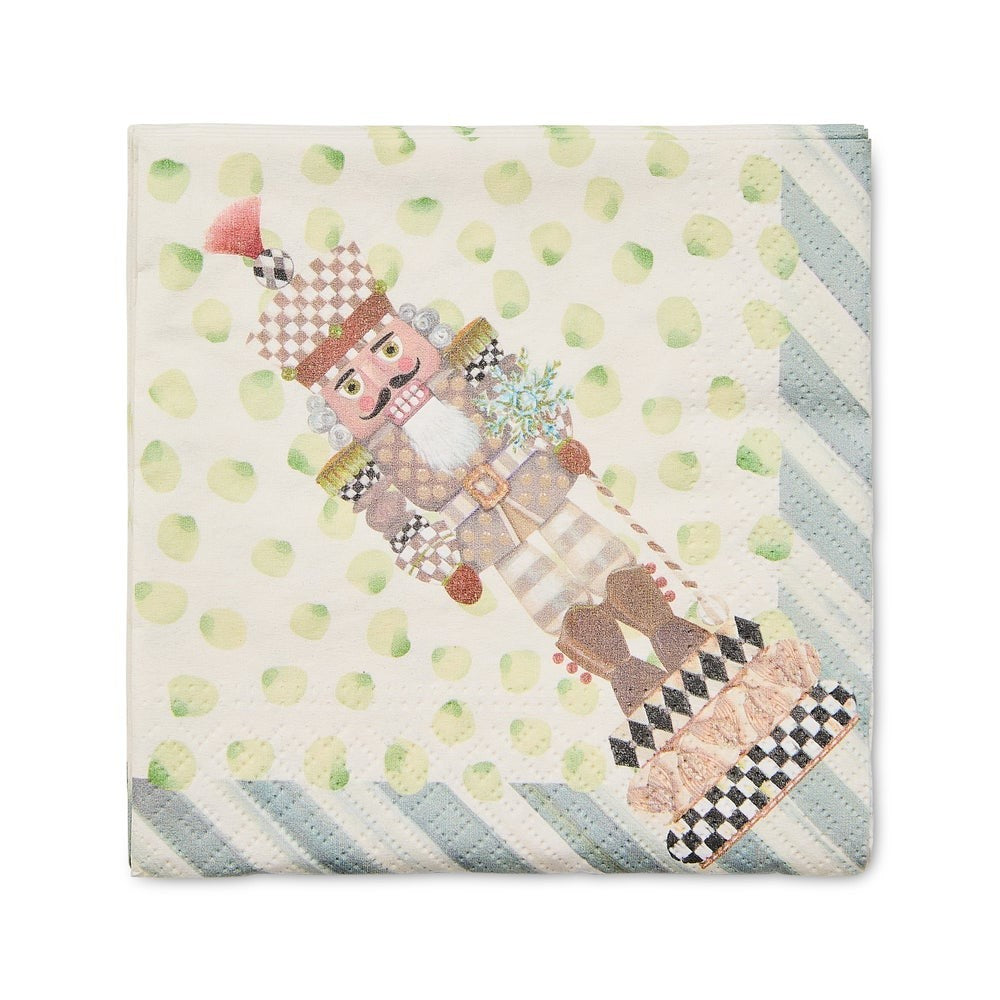 Mackenzie-Childs Nutcracker Cocktail Paper Napkins - Pack of 20