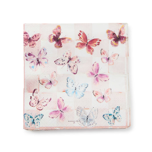 Mackenzie-Childs Butterfly Hill Cocktail Paper Napkins