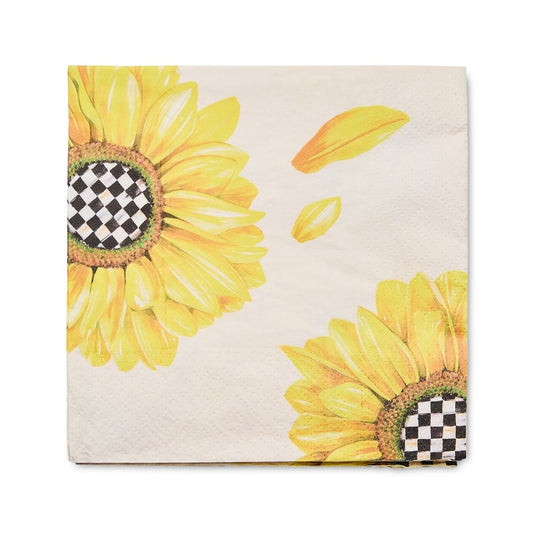 Mackenzie-Childs Sunflower Dinner Paper Napkins - Pack of 20