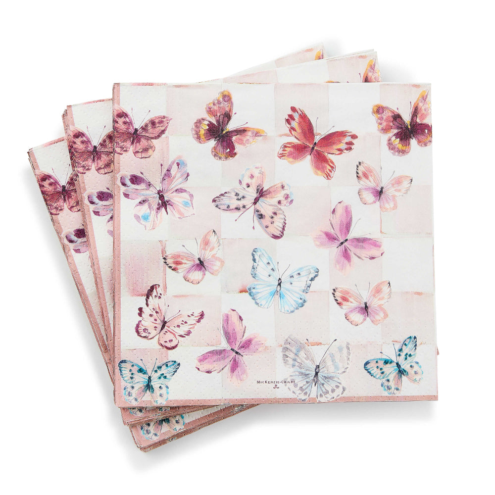 Mackenzie-Childs Butterfly Hill Dinner Paper Napkins
