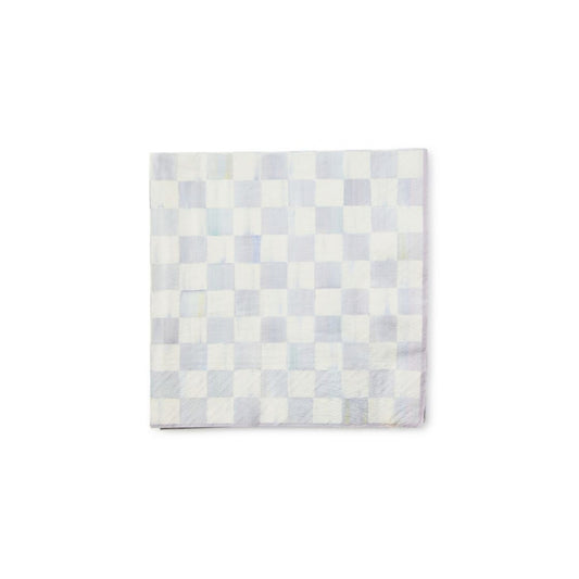 Mackenzie-Childs Sterling Check Dinner Paper Napkins