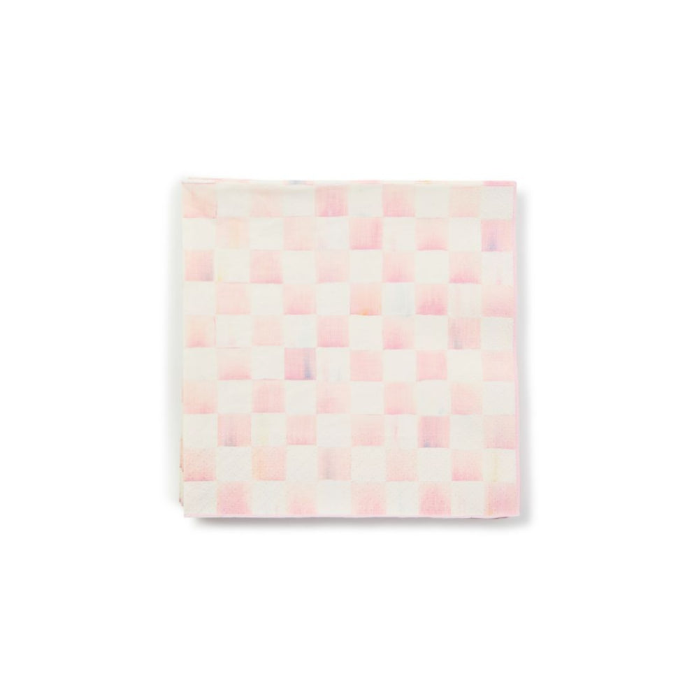 Mackenzie-Childs Rosy Check Dinner Paper Napkins