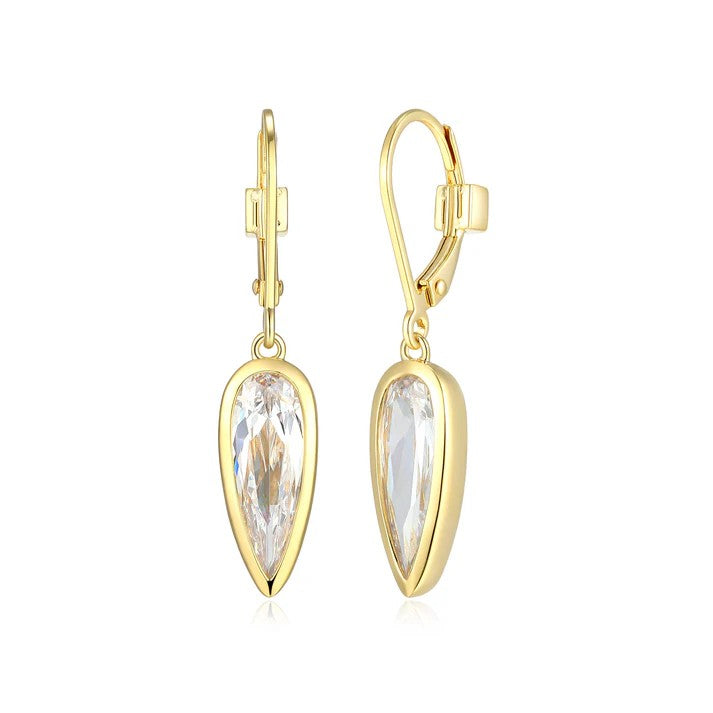 Elle Lustre Collection Inverted Pear Drop Earrings