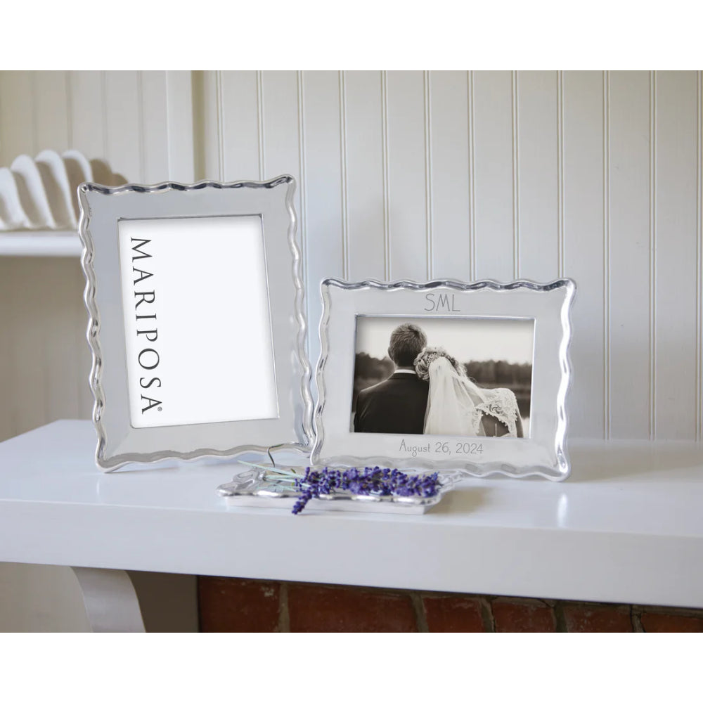 Mariposa Wavy Engravable 4x6 Frame