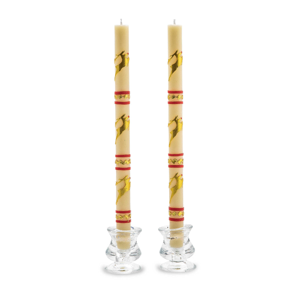 MacKenzie-Childs Reindeer Dinner Candles Set_of_2