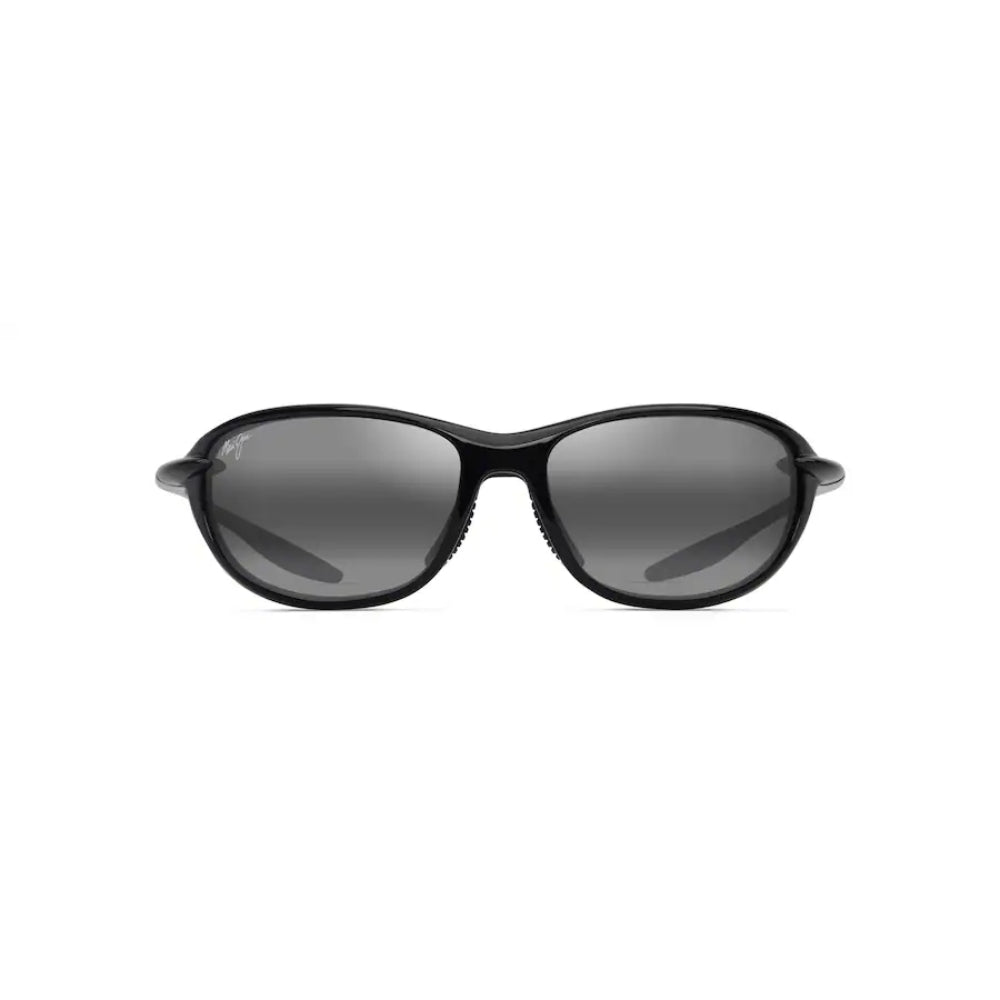 Maui Jim HO'OKIPA Ultra R Polarized Wrap Sunglasses - Shiny Black