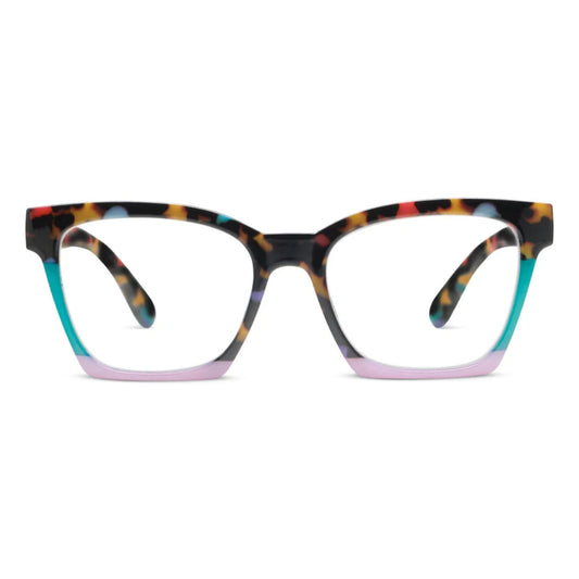 Peepers Blue Light Readers Birdie - Peepfetti Tortoise Colorblock