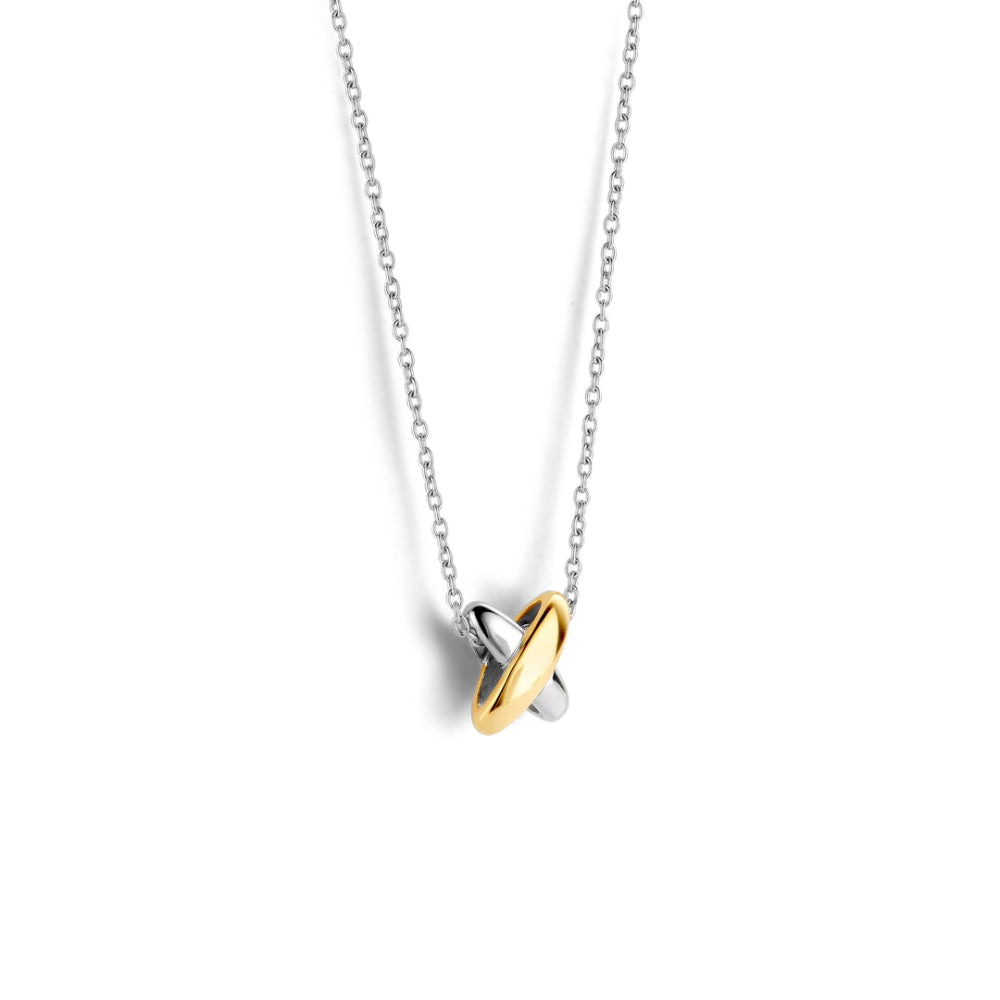 Ti Sento Two-Tone 'X' Pendant Necklace