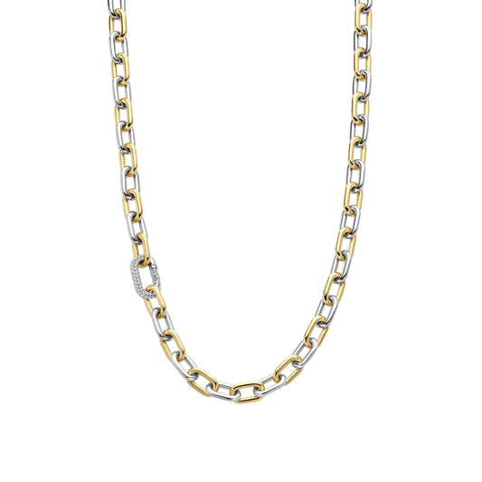 Ti Sento Two-Tone Chain Link Necklace