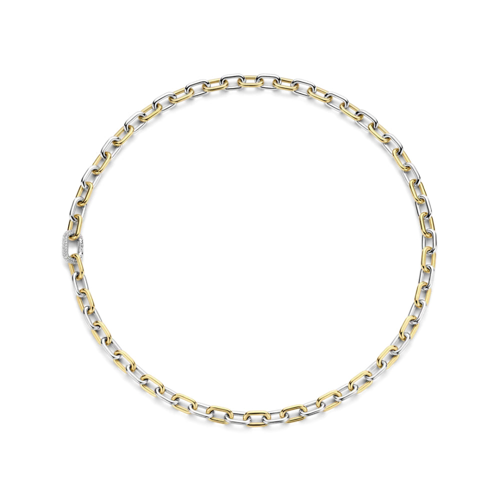 Ti Sento Two-Tone Chain Link Necklace
