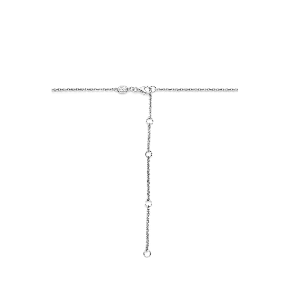 Ti Sento Two-Tone Interlocking Rings Adjustable Necklace, 15-19"